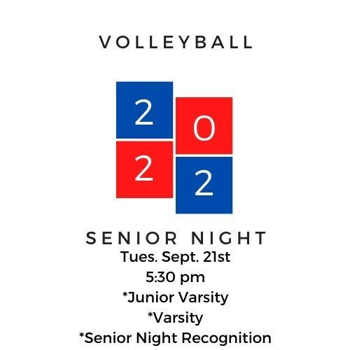 Senior Night 2021-2022 Volleyball