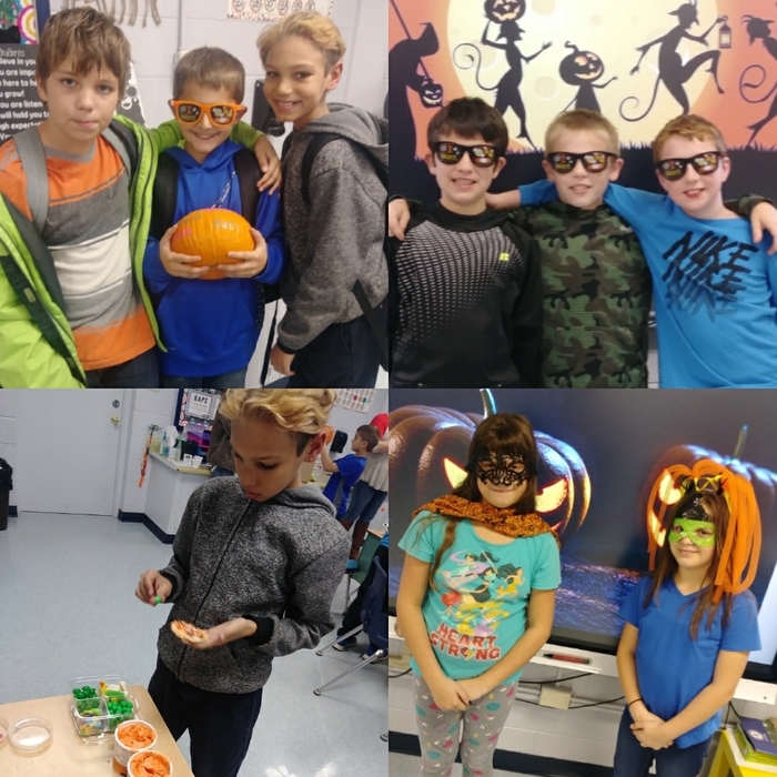 We survived! Ms. Ackerman's 5th grade class had a GREAT time at their Fall Party!! (They love photos!) 