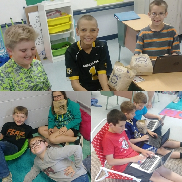 Ms. Ackerman's 5th grade class ended their week with a popcorn party for earning a Bingo on their classroom Behavior Bingo! 